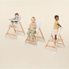 Ergobaby 3-in-1 Evolve Kinderstoel Set: Natural Wood